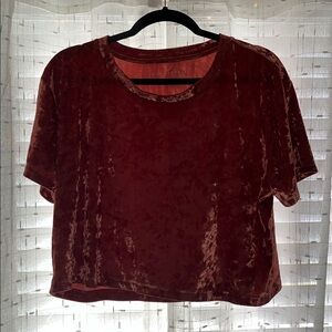 Aeropostale Velvet Top in Warm Orange